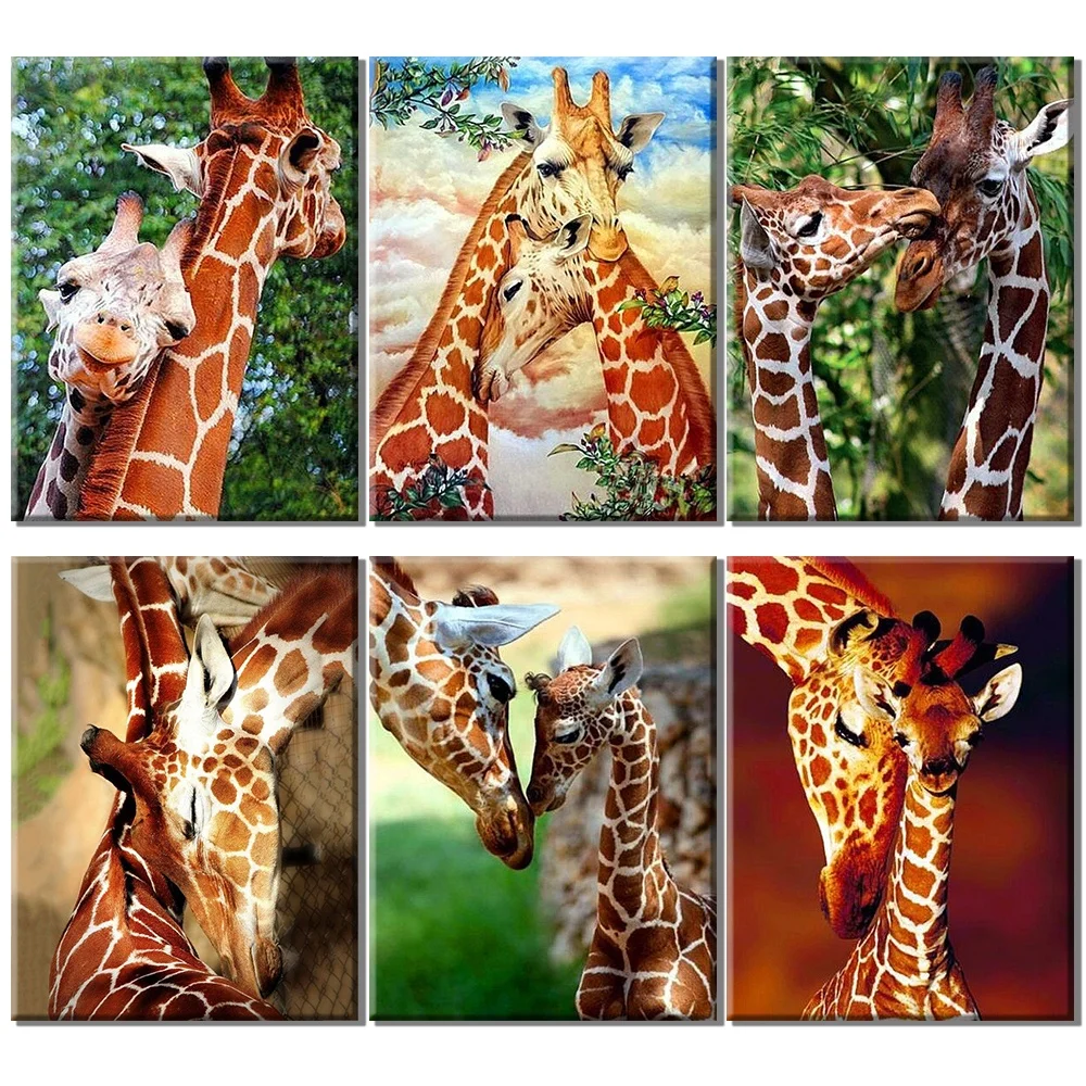 

Giraffe DIY 5D Diamond Painting Full Home Decor Wall Art Handmade Resin Rhinestones Diamond Mosaic Painting Kits