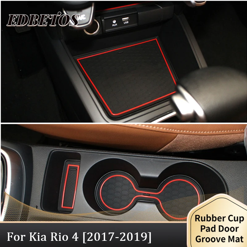 Коврик для дверей автомобиля Rio 4 2017 2018 2019 Противоскользящий коврик Kia | Автомобили