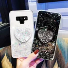 Чехол для Samsung Note 20 Ultra, роскошный блестящий чехол с держателем в виде сердца для Samsung Galaxy Note 9 10 Plus 20 Ultra 9 + 10 +, чехлы