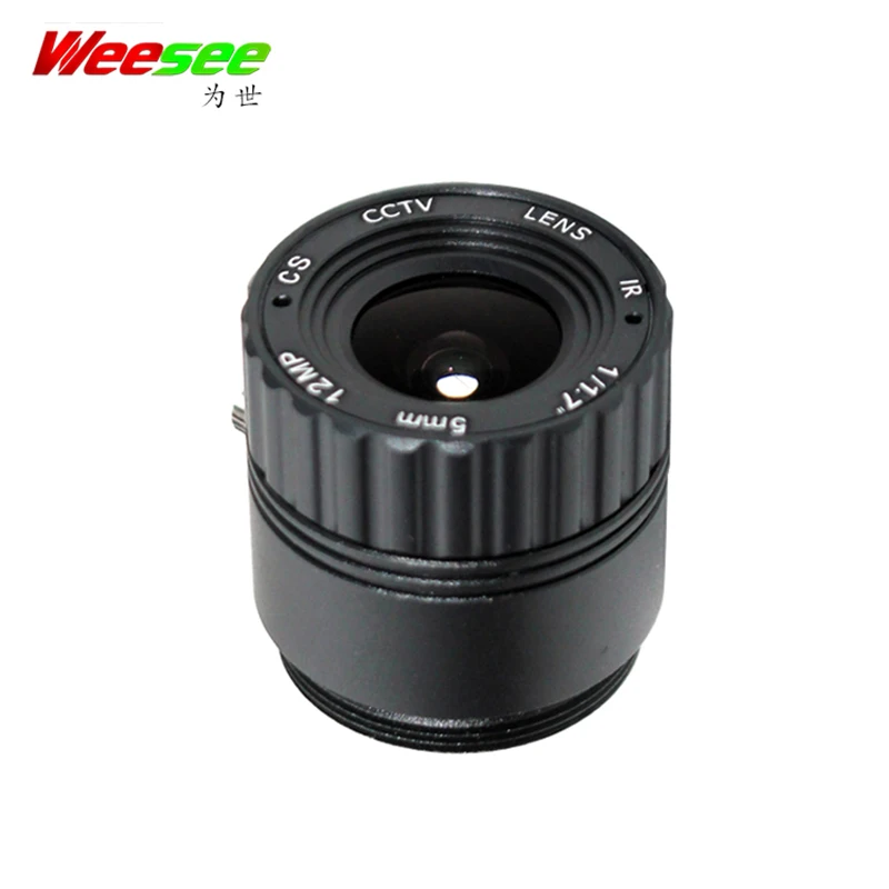 Объектив видеонаблюдения WS 5 мм 12MP HD с креплением CS F1.4 1/1/2 &quotкамеры|Запчасти для