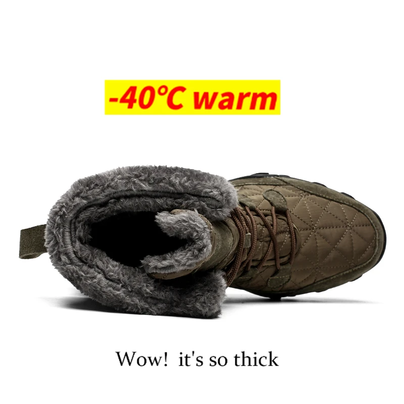 Мужские зимние ботинки походные мужские уличные тактические водонепроницаемые