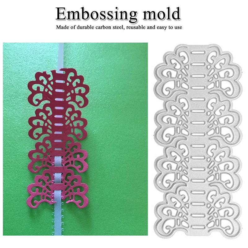 Новая мода кружева цветок край границы металла резки трафареты для DIY