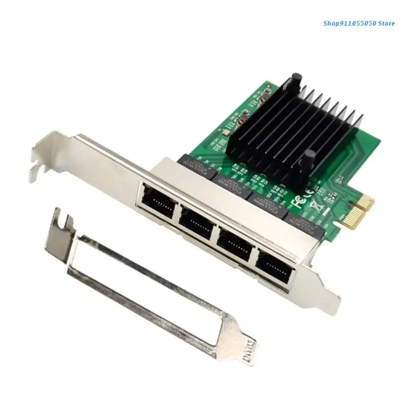 

C5AB PCIe X1 Server Network Card Gigabit Ethernet Network Adapter 4 Port Lan Card Supports windows®7, IEEE 802.1P Standards