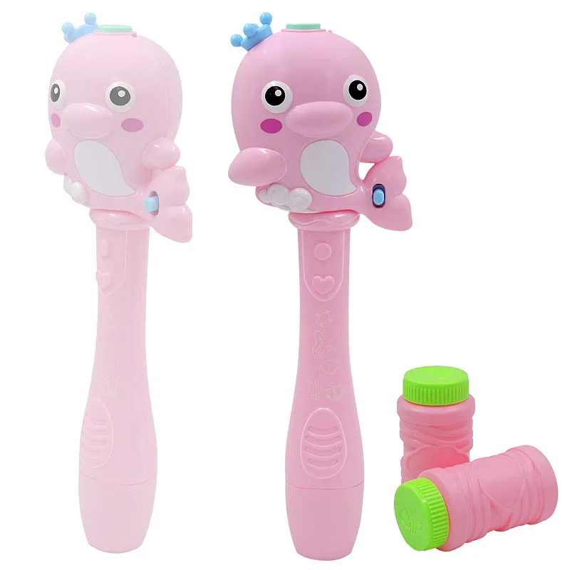 Электрическая волшебная палочка автоматический мыльный пузырьковый дующий