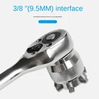 Муфтовый гайковерт 38 дюймовый накопитель 10-19 мм Регулируемый шестигранный набор универсальных торцевых храповика вращающего момента розетка адаптер-ключ инструмент для ремонта