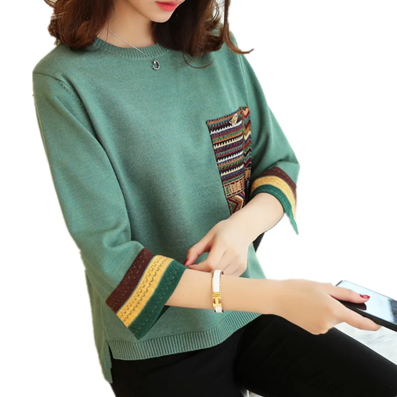 Новинка осени 2019 приталенная рубашка женская с рукавом в семь точек свободный