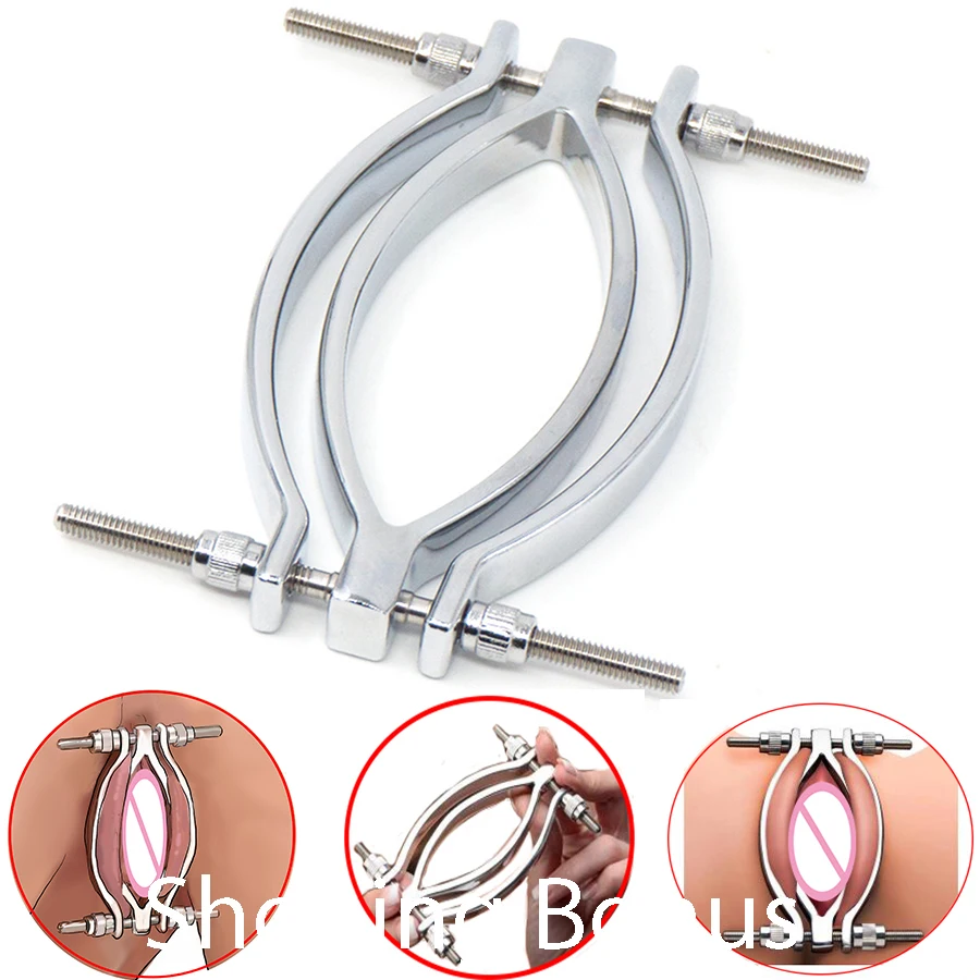Зажим для влагалища из нержавеющей стали легкий доступ к клитору и Киске