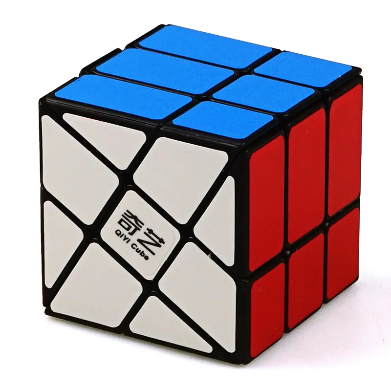 Black WINDMILL QiYi куб-мельница 3x3x3 скорость для шариков волшебный куб головоломка игрушка антистресс Rubis Neo Cubo Magico дети rubix магнитные игрушки - Color: Black WINDMILL