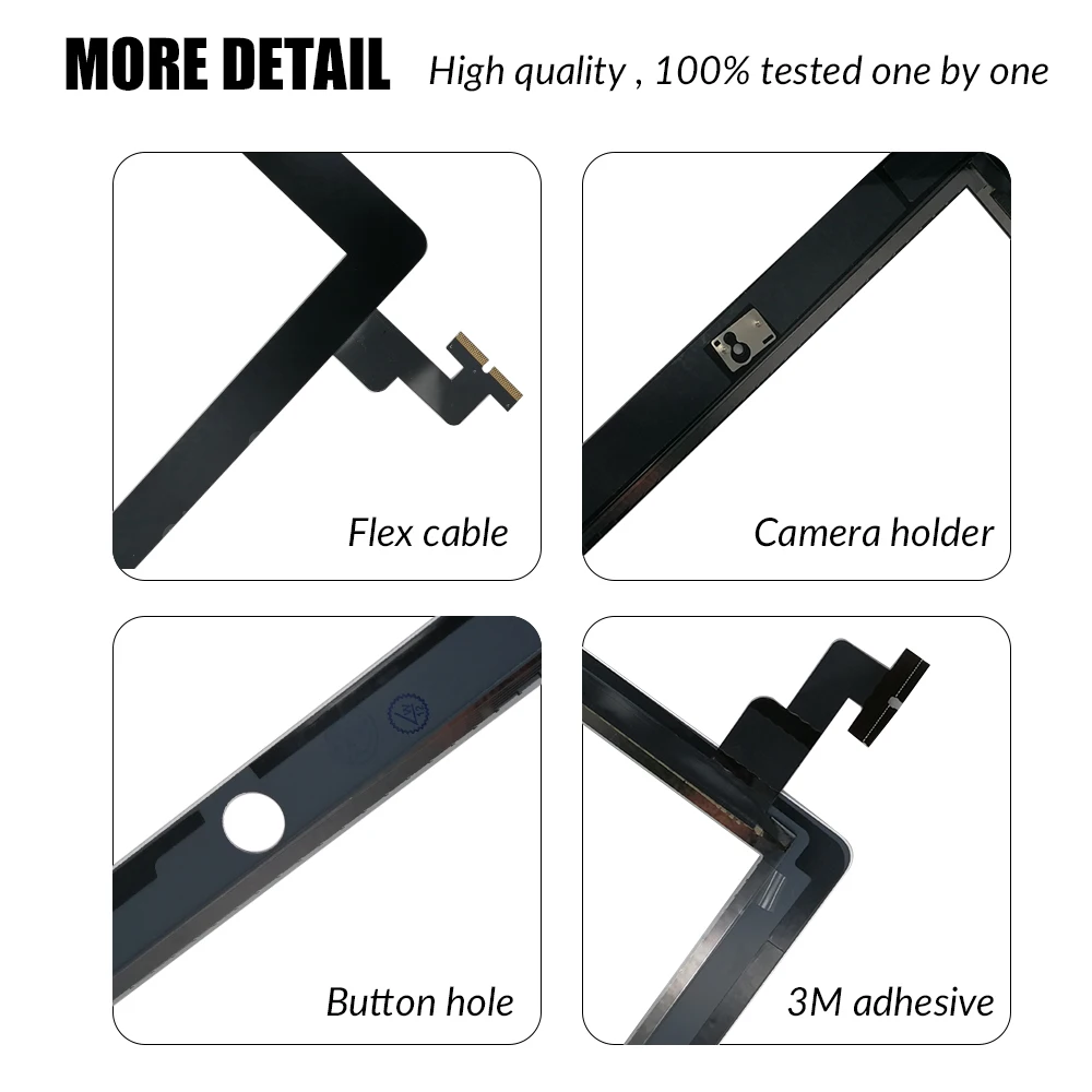 Flylinktech для Apple iPad 5 A1474 A1475 A1476 сенсорный экран iPad Air A1822 A1823 9," дигитайзер дисплей стекло в сборе