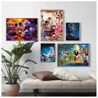 Картина из мультфильма Marvel на холсте, Микки Маус, настенные плакаты и современные принты, картины для украшения комнаты