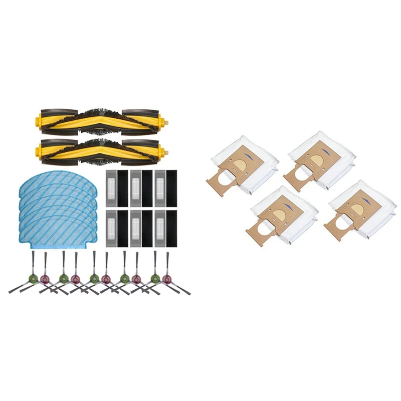 

Лучшие предложения, 2 комплекта деталей для пылесоса: 1 комплект, основная щетка, боковая щетка, ткань для очистки фильтра и 1 комплект пылесб...