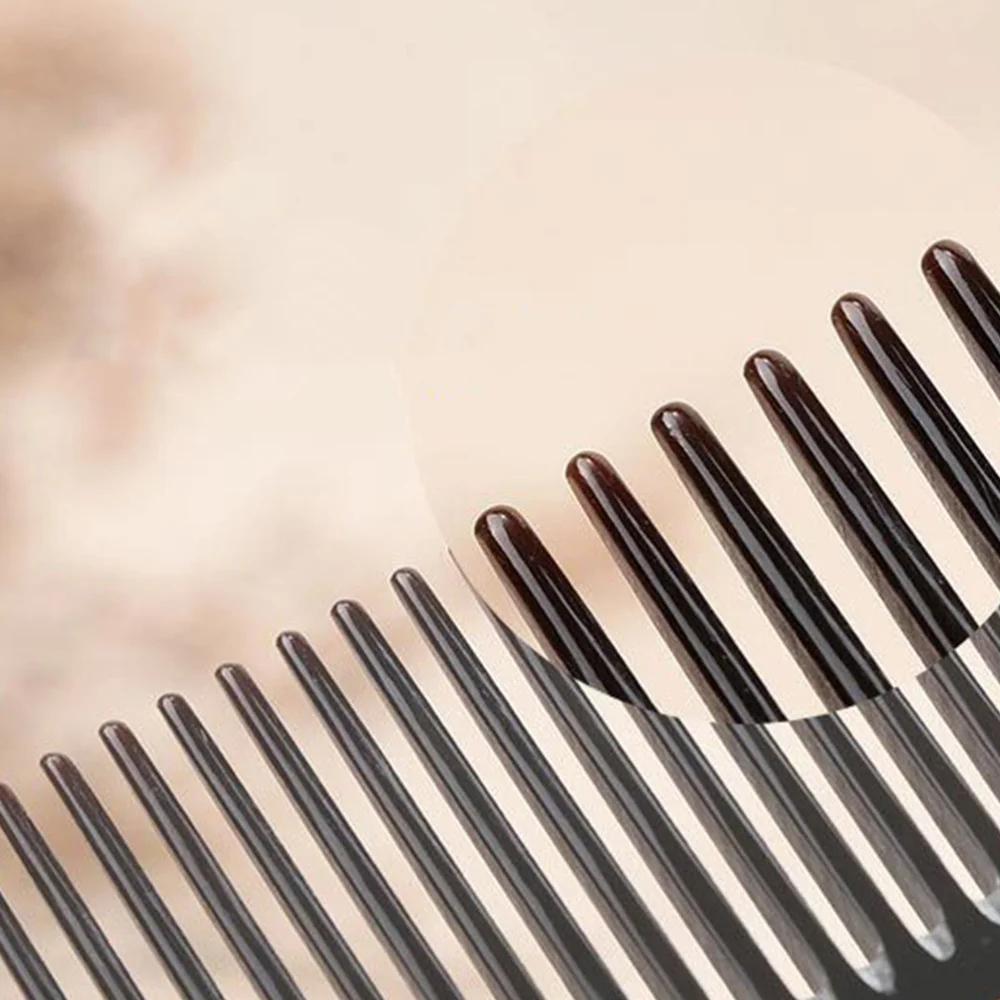 

Hair Comb Sandalwood and Horn Comb Teethed Anti-Static Comb Head Comb Hairdressing Accessories for Barber