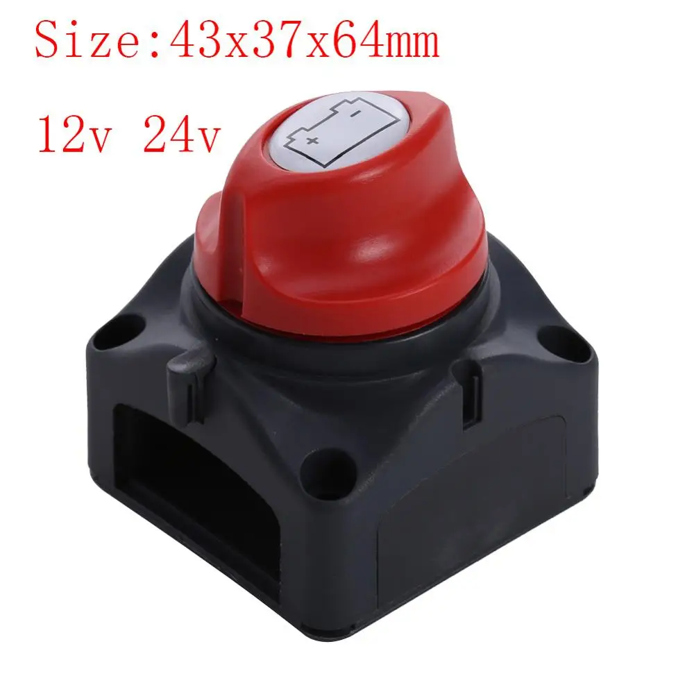 12v 24v VODOOL 12 В/24 В Универсальный автомобильный аккумулятор изолятор мастер отсечки выключения питания выключатель водонепроницаемый чехол для автомобиля Грузовик Лодка Авто - Цвет: 12v 24v