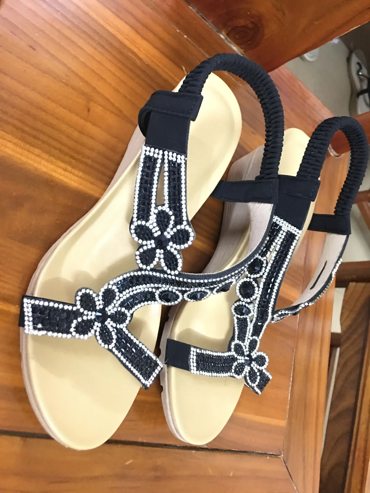 

Fashion Ladies Roman Sandals Dress Shoes Wedge Sandals Beach Slippers Cross Lace Outdoor Casual Shoes Sandales Femmes t