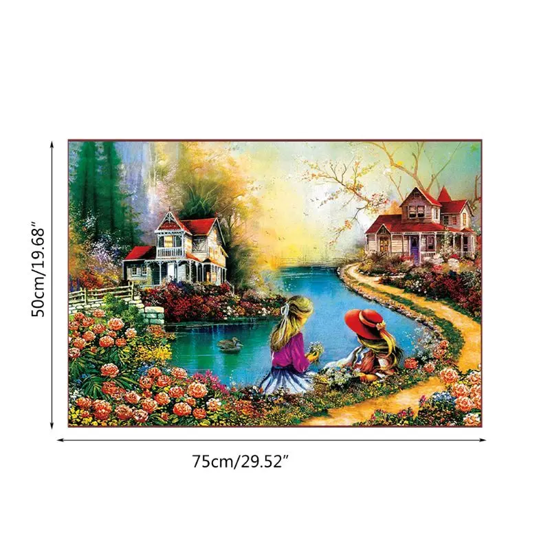 

Jigsaw Puzzles 1000 Pieces Paper Assembling Picture Landscape Puzzles Toys For Adults Children Kids Games Educational-Rose Garde