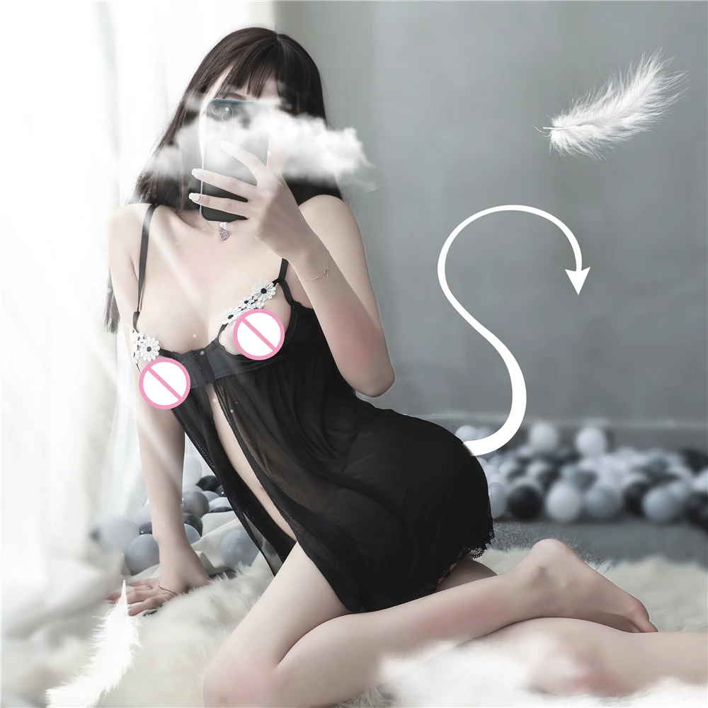 Летняя кружевная ночная рубашка с цветами ночное белье женская пижама сорочка