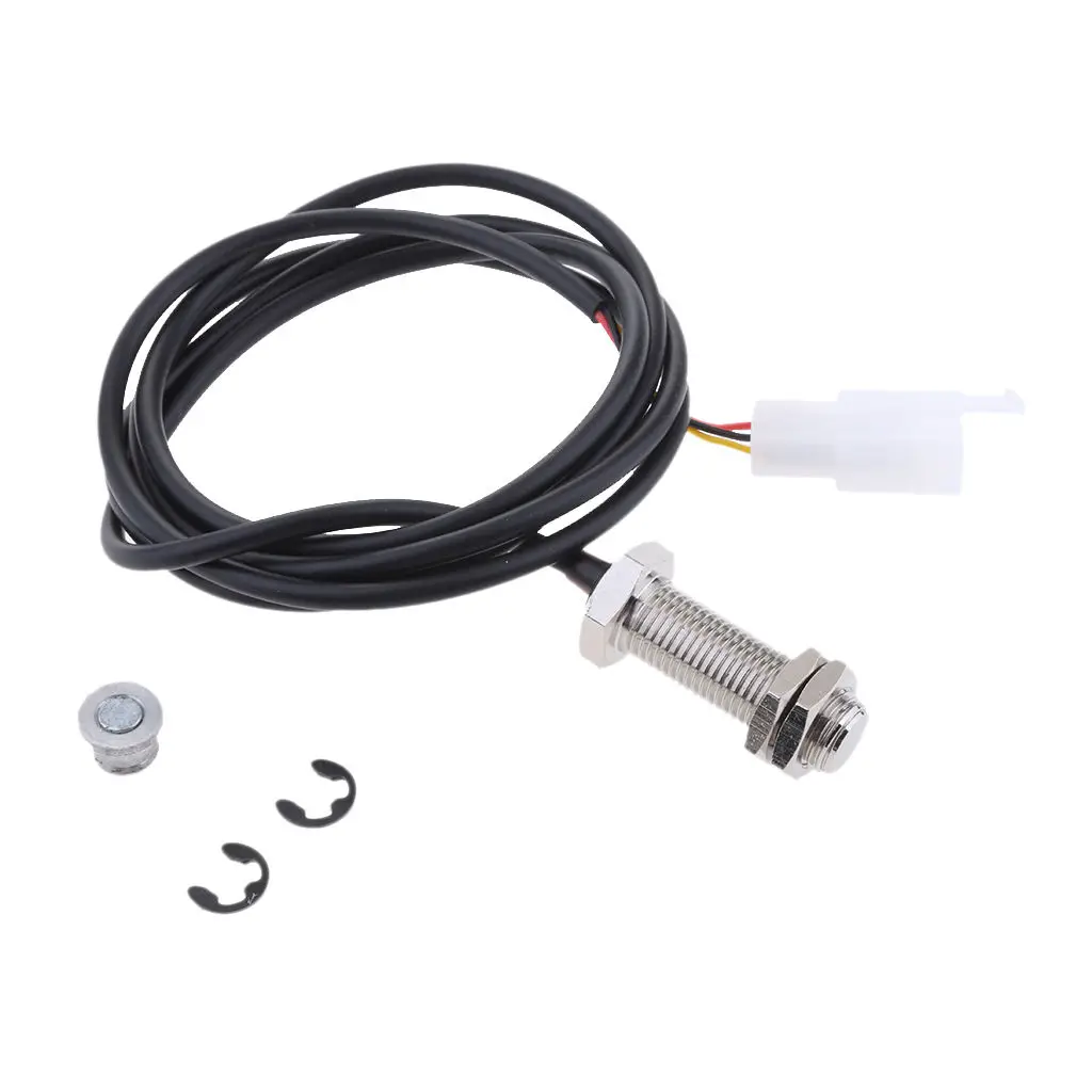 Digital Speedometer Odometer Tachometer Sensor Cable &amp Magnet ATV Motorcycle |