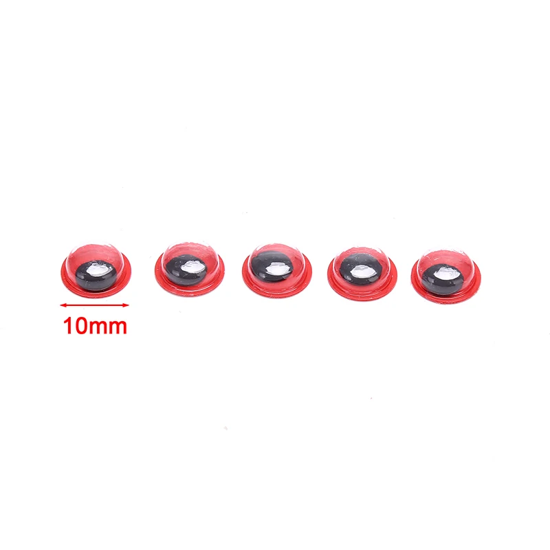 

100PCS/Bag Plastic 10mm Mixed Color Self Adhesive Eyes for Doll Bear Stuffed Toys DIY Craft