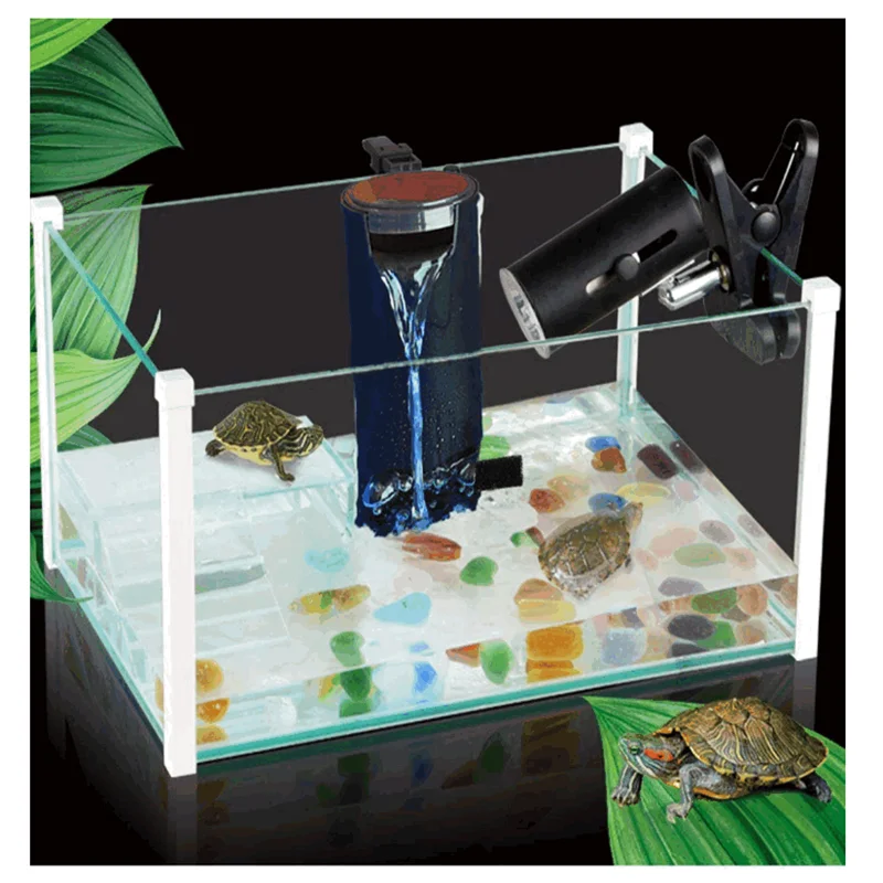 

HONGYI Aquarium Turtle Filter Water Pump Biological Filtration Suitable For Reptile Water Tank Low Level Waterfall Filter