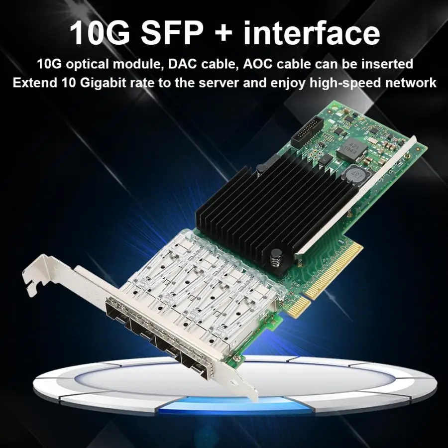 Сетевая карта PCI-E X8 10 Гбит/с 4-портовый адаптер X710-DA4 для Intel XL710BM1 Лидер продаж |