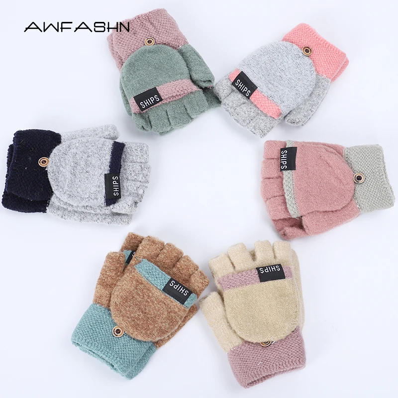 2019 новые женские хлопчатобумажные шерстяные вязаные перчатки осень зима для