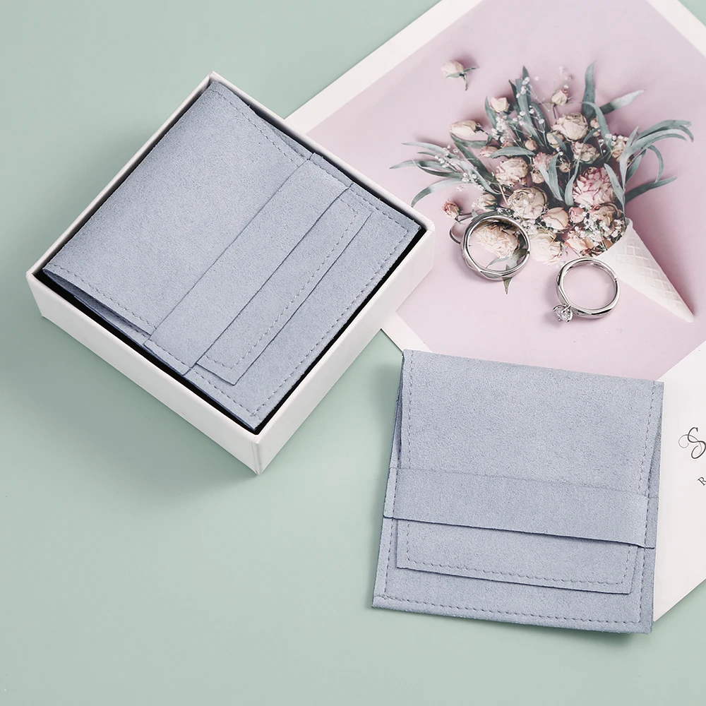 

10 салфетками из микрофибры для чистки оптических Бархатные Мешочки шик пакета ювелирных изделий для обручального кольца колье и сережек с ...