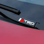Металлическая Эмблема для автомобильного декора, светоотражающие наклейки, наклейки на автомобильные стеклоочистители для Toyota corolla chr camry prado land cruiser rav4