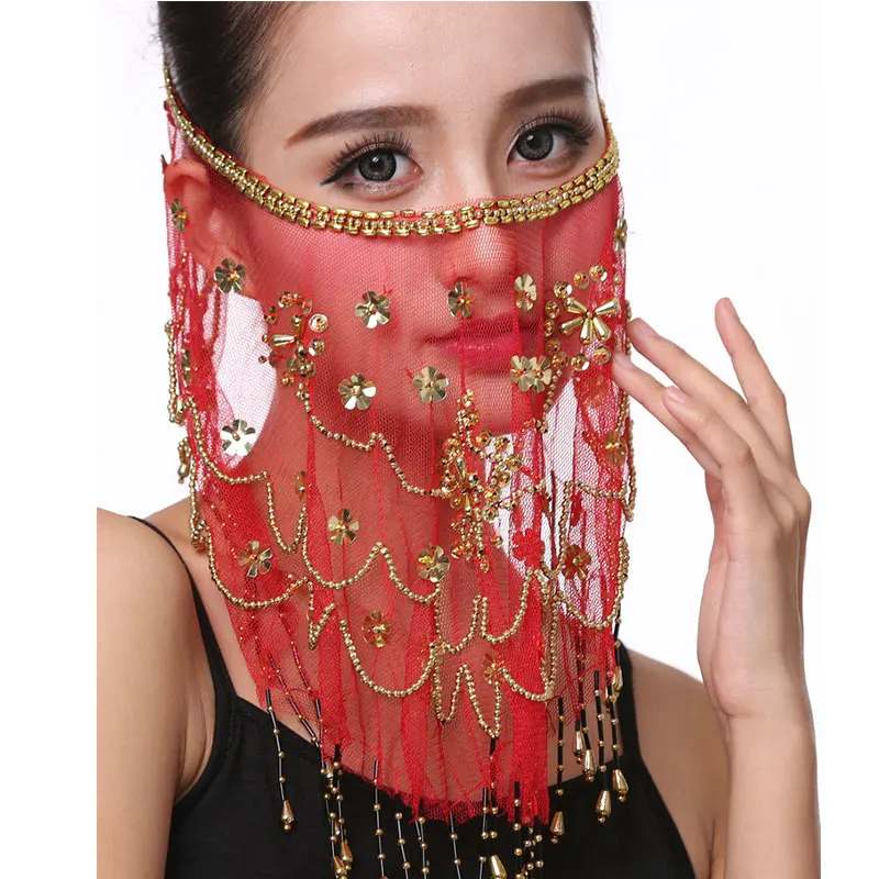 Индийский Танцы производительность из вуали реквизит танец живота аксессуары plum