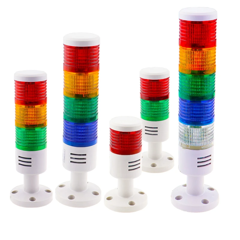 

New multifunctional rotary industrial signal tower warning light alarm device 12V 24 V 110 V 220 v 1 ~ 5 optional