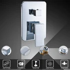 Скрытый смеситель для душа Vidric, кран с одной ручкой, хромированный, черный, золотой, никелевый, двухсторонний, для ванной комнаты, аксессуары