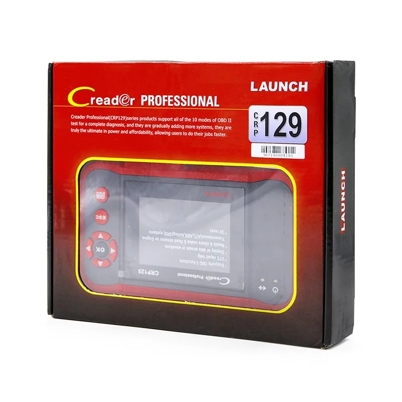 

Launch CRP129 CRP 129 Creader VIII 8 Code Reader OBDII Diagnostics Tool ENG AT ABS SRS EPB SAS OIL Service Light Resets Scanner