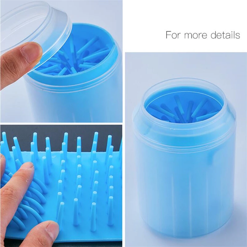 Dog Paw Clean Cup Soft Silicone Portable Pet Foot Brush Quickly Wash Dirty Cat Cleaning for |