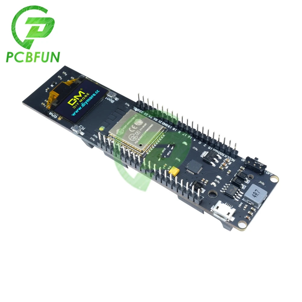 ESP32 ESP-32 ESP8266 0 96 дюймов OLED Дисплей Wi-Fi Bluetooth 3000 мАч 18650 литиевая Защита аккумулятора