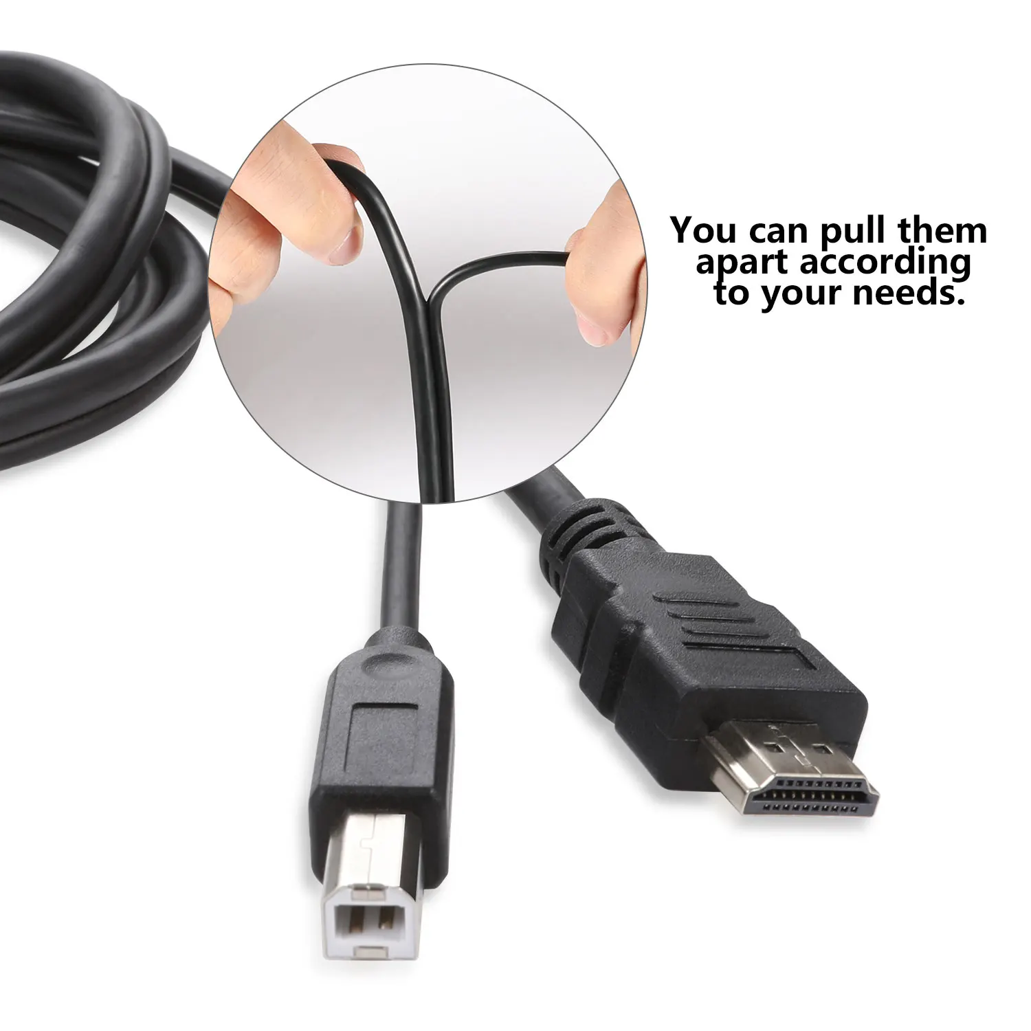 TESmart 2 шт. новый высококачественный 1 5 м HDMI USB KVM выделенный кабель Поддержка USB2.0