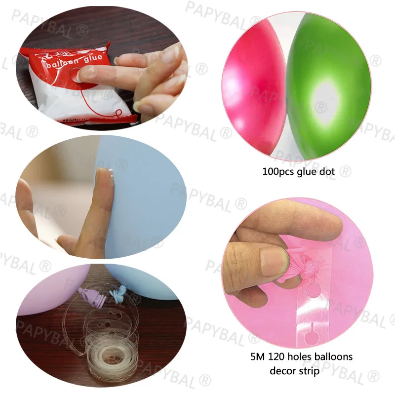 107 Uds guirnalda de la Navidad arco de Globos Kit de verde cromo oro globo de bast&oacute;n de caramelo de Globos de Navidad de decoraci&oacute;n de fiesta para el hogar Globos de aire-4