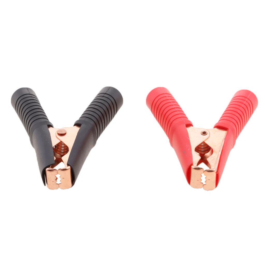2 Pieces Auto Car Battery Test Alligator Crocodile Clips Clamp Testing |