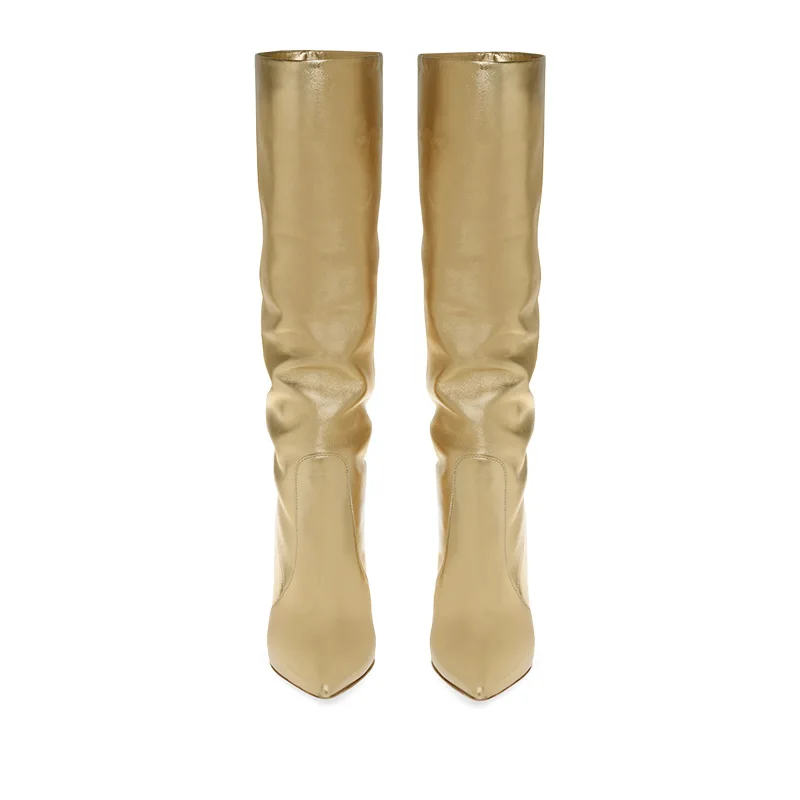 Модные женские зимние сапоги на шпильках с острым носком 42 43 | Обувь