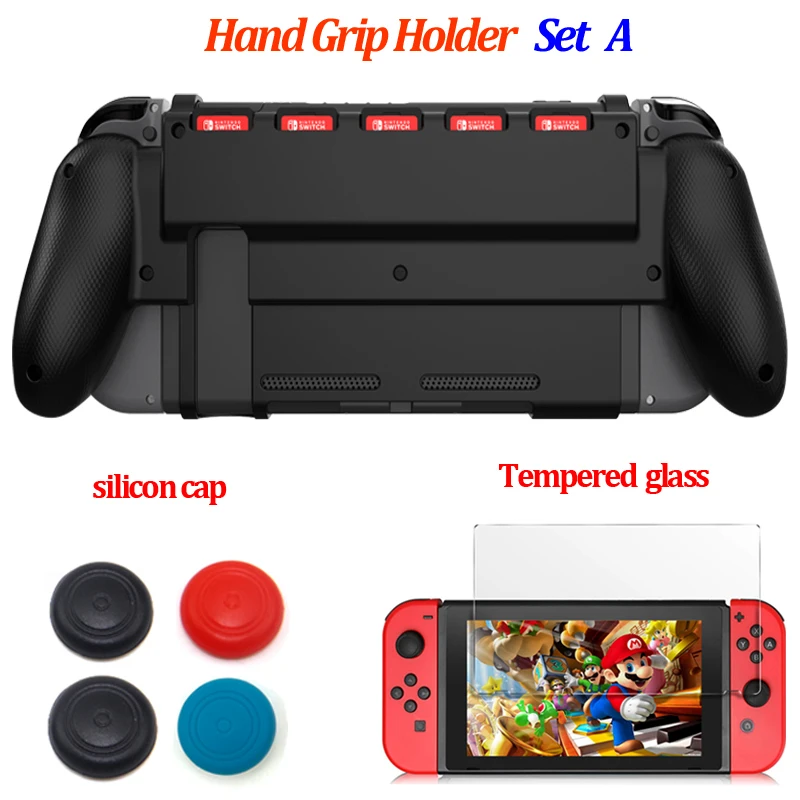 NS защитный чехол Gripstand ручка кронштейн держатель ж/Слот для игровой карты nintendo Zend