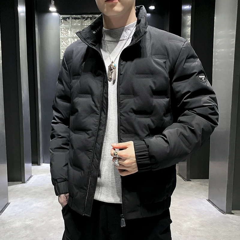Plus Size M-8XL 2022 Autumn Winter Solid Color Men's White Duck Down Jackets Loose Tops Warm Duck Coats Outwear Windproof Parkas