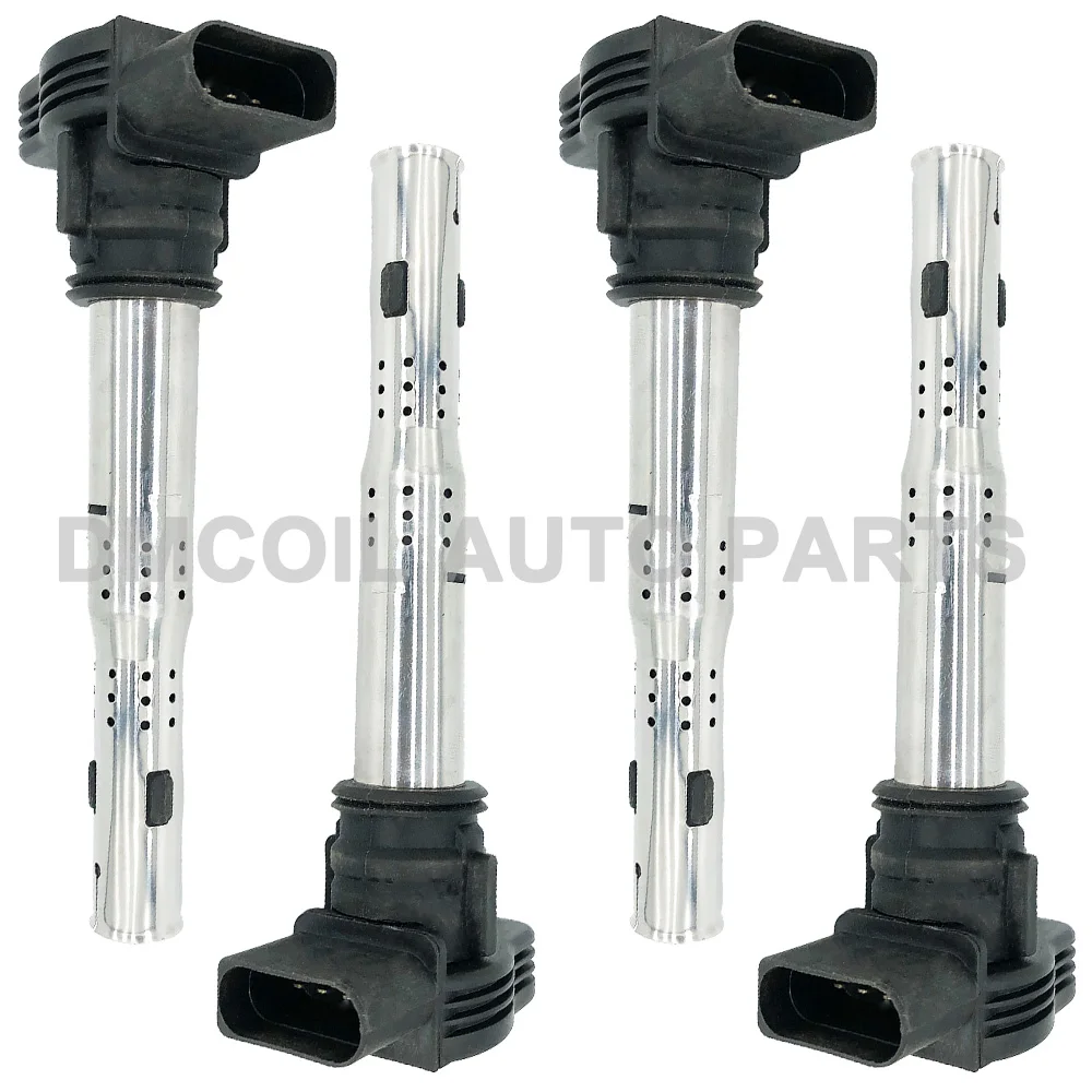 4 шт оригинальное качество катушка зажигания для V W сиденье SKODA OCTAVIA III GOLF PASSAT B7 AUDI A3