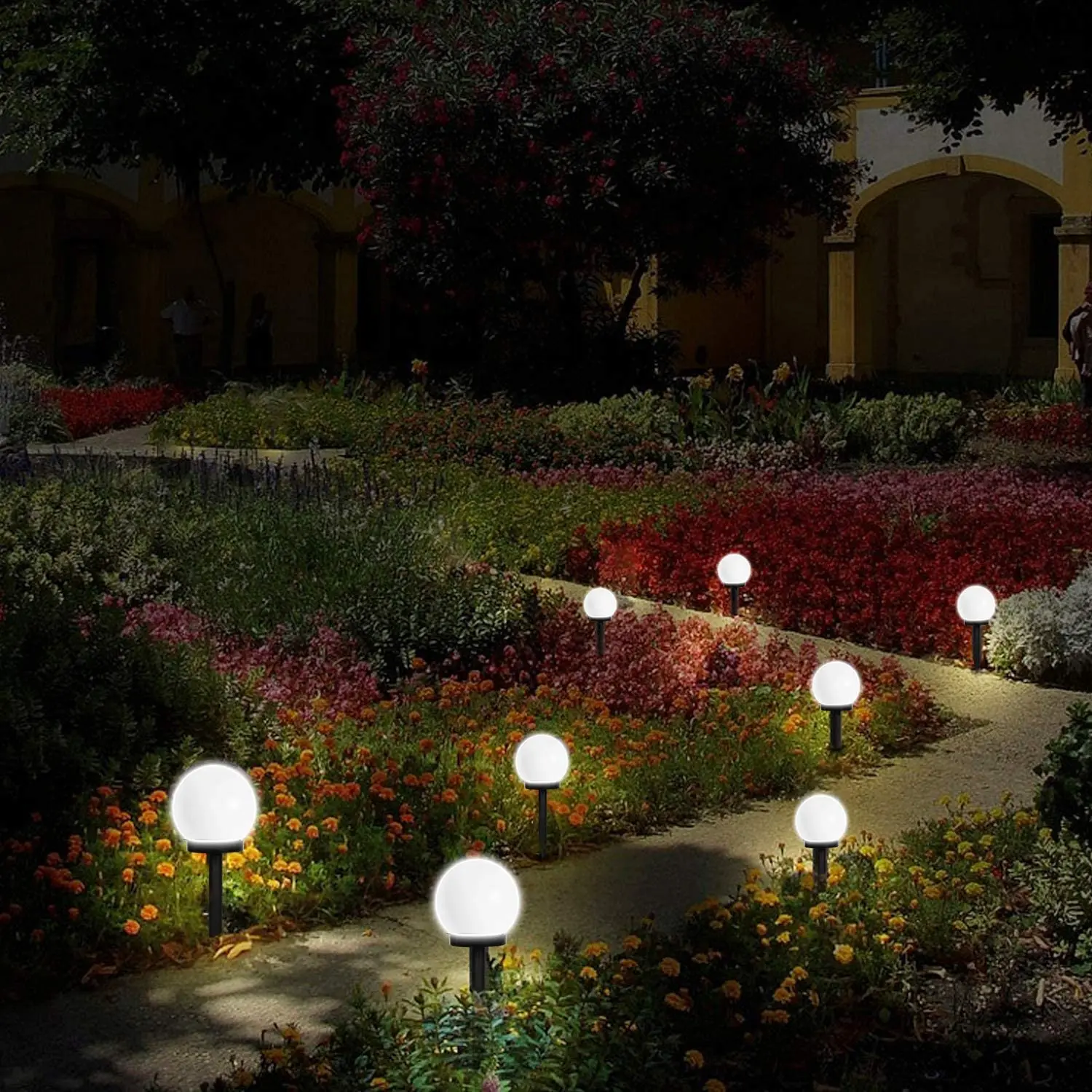

Solar Lights Outdoor Solar LED Globe Powered Garden Light Waterproof for Yard Patio Walkway Landscape In-Ground Spike Pathway