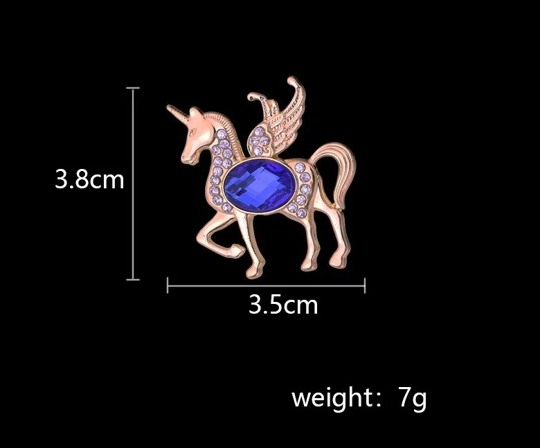 Эмалированные Броши счастливая лошадь для женщин и мужчин Стразы в виде животных
