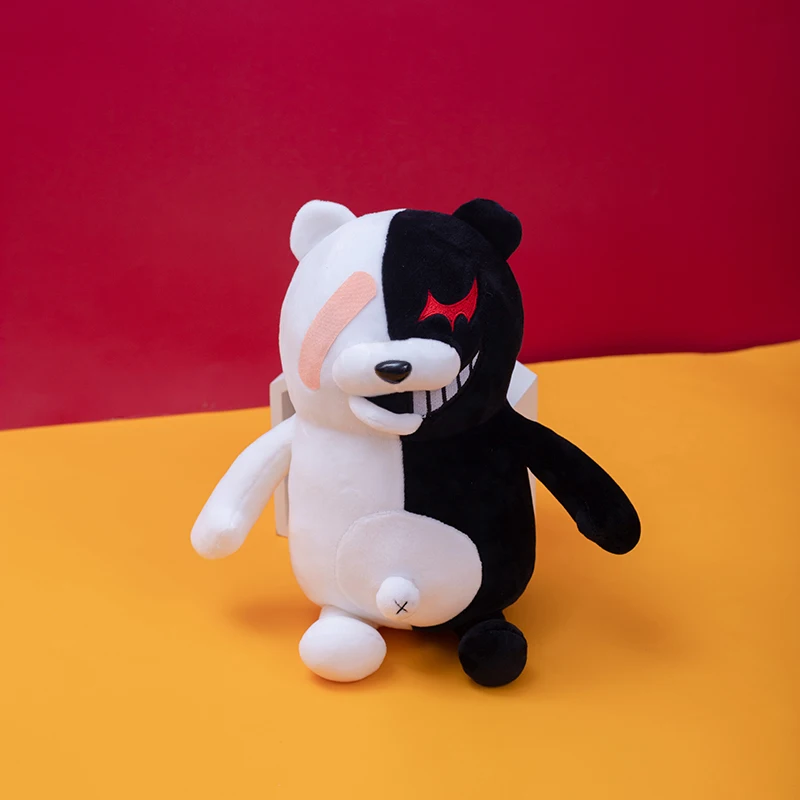 Kawaii Danganronpa: Trigger Happy Havoc Black and white monomi plush bear toy stuffed doll Holiday gifts for kid | Игрушки и хобби