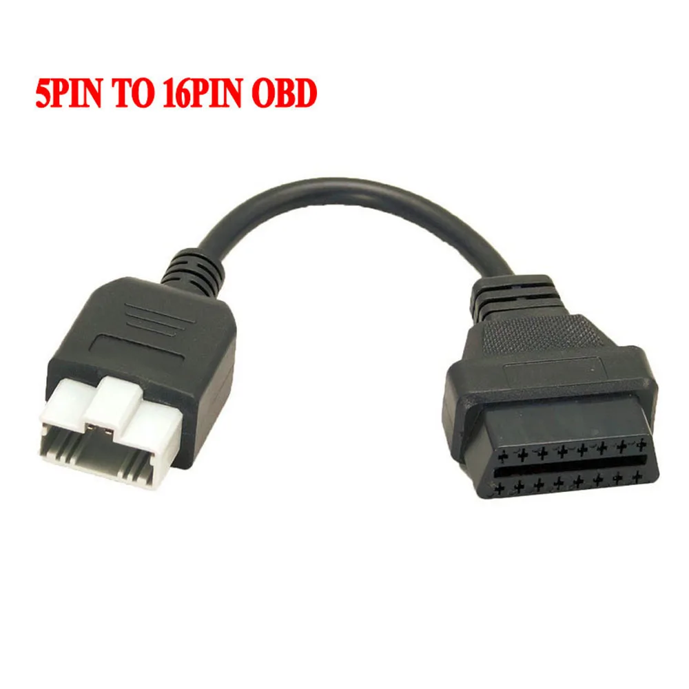 Новый OBD адаптер для Honda 5Pin OBD1 OBD2 16Pin Женский Диагностический разъем 5-контактный