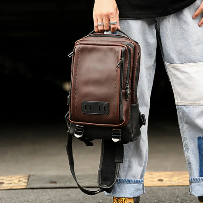 

Кожаная нагрудная сумка Tidog в стиле ретро