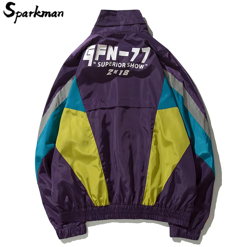 Винтажная ветровка куртка уличная одежда мужская в стиле хип хоп пальто оверсайз