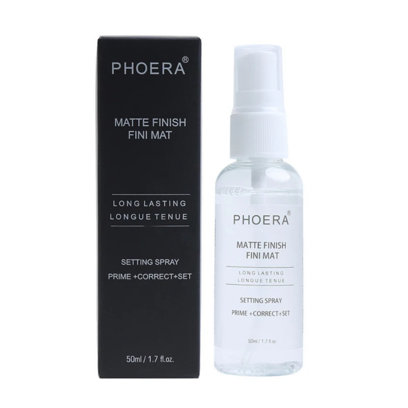 

50ml Natural Makeup Foundation Fix Base Spray Long Lasting Face Makeup Setting Spray Matte Finish Bottle Oil-control Fix Spray