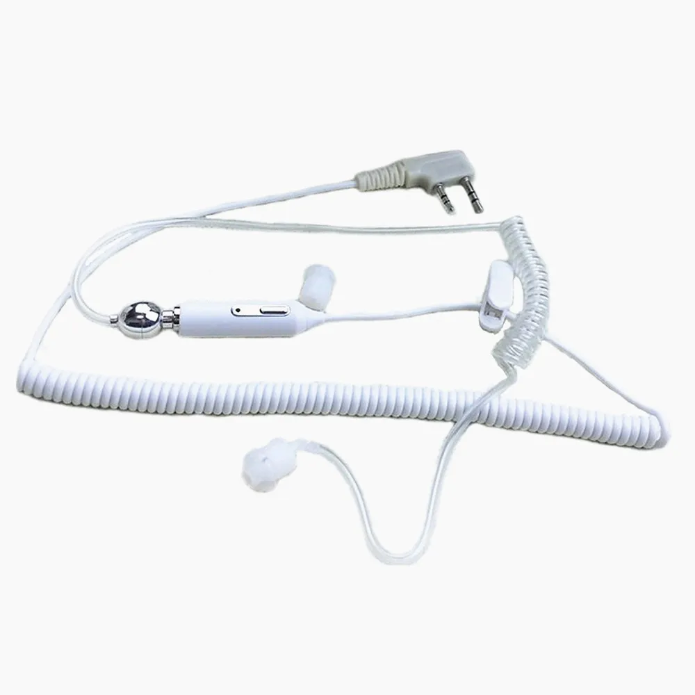 10pc 2 Pin K Plug Headset Earpiece Acoustic Tube W/Mic For Kenwood Baofeng PUXING QUANSHENG WOUXUN handheld Two Way Radio | Мобильные