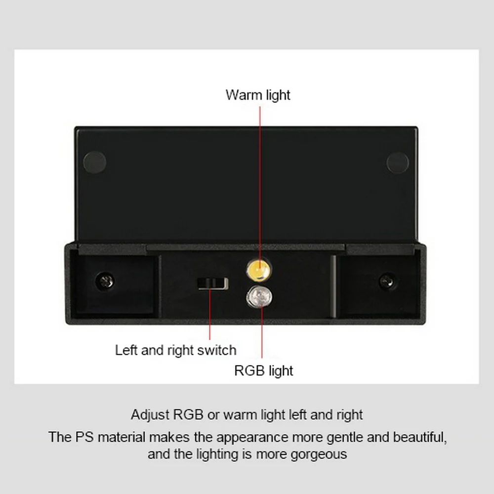 

6Pcs LED Solar Lamp Path Stair Fence Step Deck Light Outdoor Waterproof RGB Lighting Decor for Garden Balcony Yard Landscape