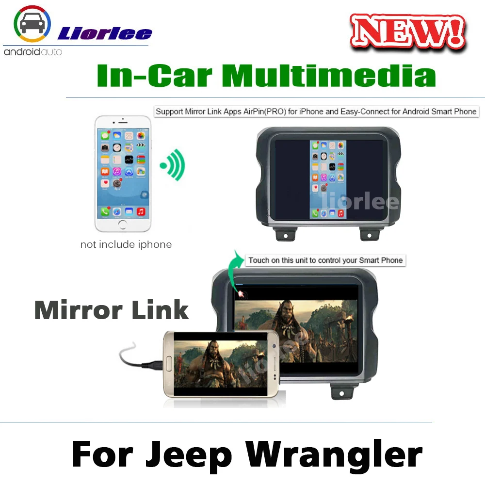 Автомобильный GPS DVD мультимедийный плеер для Jeep Wrangler JL 2018-2020 Android Радио Аудио